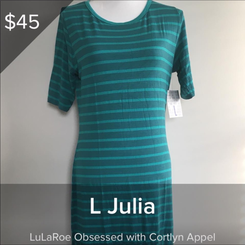 LuLaRoe Julia 3 Quarter Length Dress